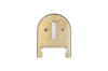 MSS Mamod Loco Spares - Brass Boiler Back Plate